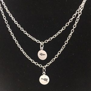 Broken arrow necklaces